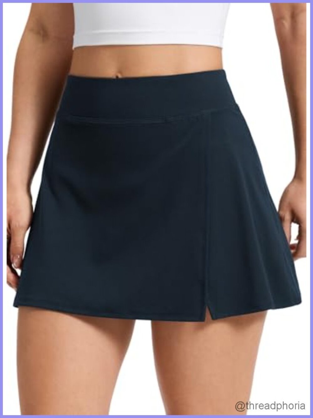 CRZ YOGA Butterlift High Rise Side Slit Golf Skirts